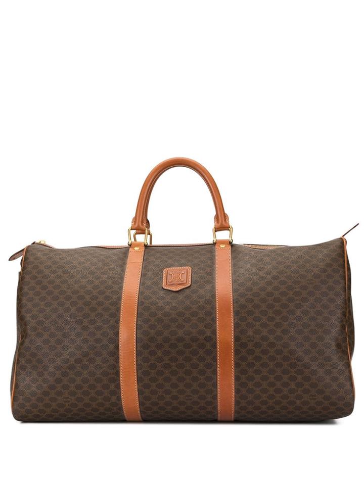 Céline Pre-owned Macadam Pattern Travel Bag - Brown