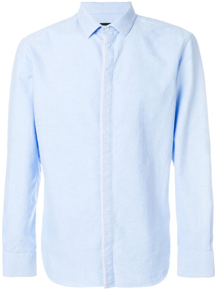 Emporio Armani Slim-fit Classic Shirt - Blue