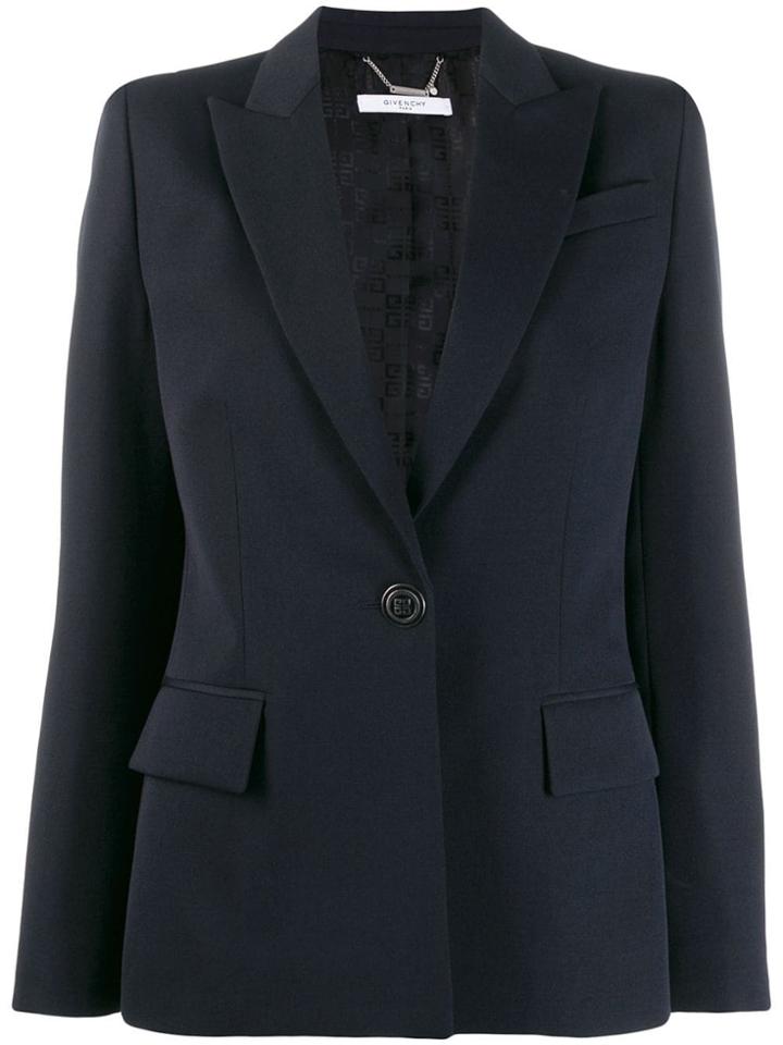 Givenchy 4g Buttoned Blazer - Blue