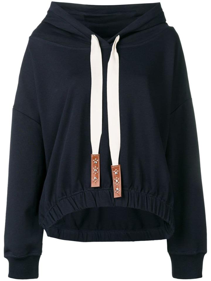 Dorothee Schumacher Long-sleeve Drawstring Hoodie - Blue