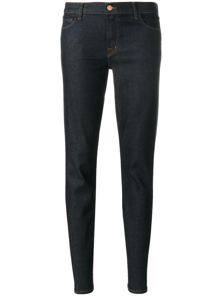 J Brand Maude Mid-rise Tapered Jeans - Blue