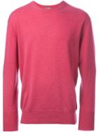 N.peal - 'the Oxford' Round Neck Sweater - Men - Cashmere - M, Pink/purple, Cashmere