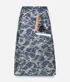 Christopher Kane Midi Tape Pocket Skirt, Women's, Size: 40, Blue, Polyester/viscose