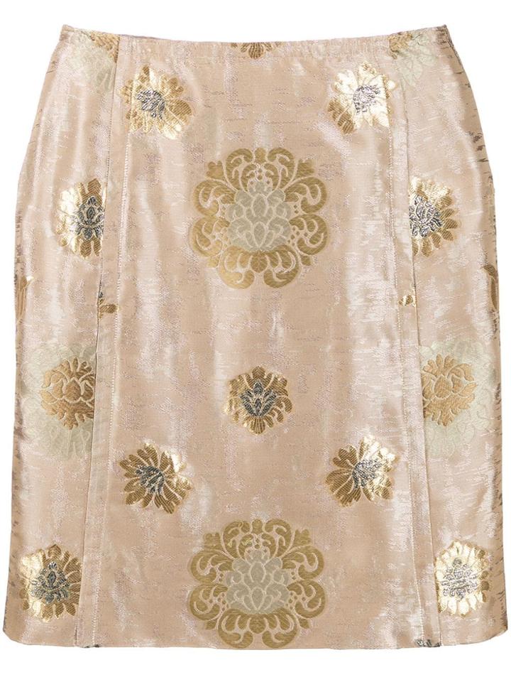 Prada Pre-owned '1990s Jacquard Mini Skirt - Neutrals