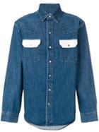 Calvin Klein Jeans Contrast Pocket Denim Shirt - Blue