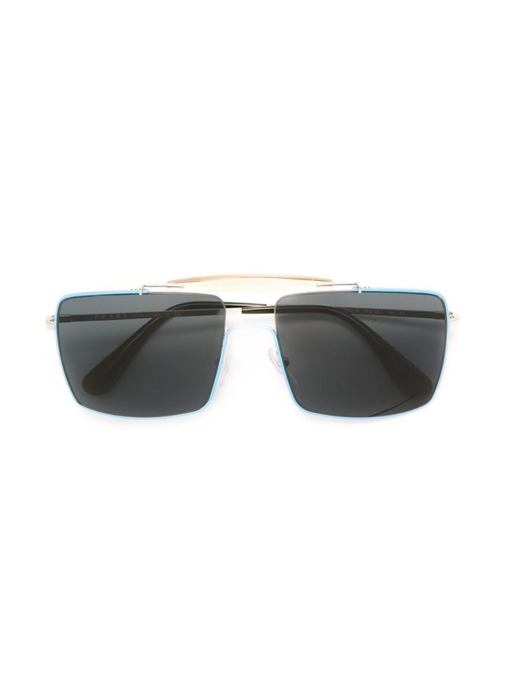 Prada Eyewear Square Frame Sunglasses - Metallic