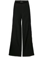 Valentino Double Waistband Pleated Detail Trousers - Black