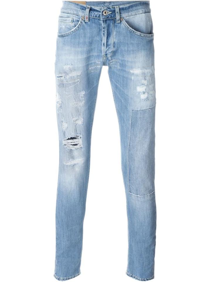 Dondup George Jeans, Men's, Size: 40, Blue, Cotton/polyester