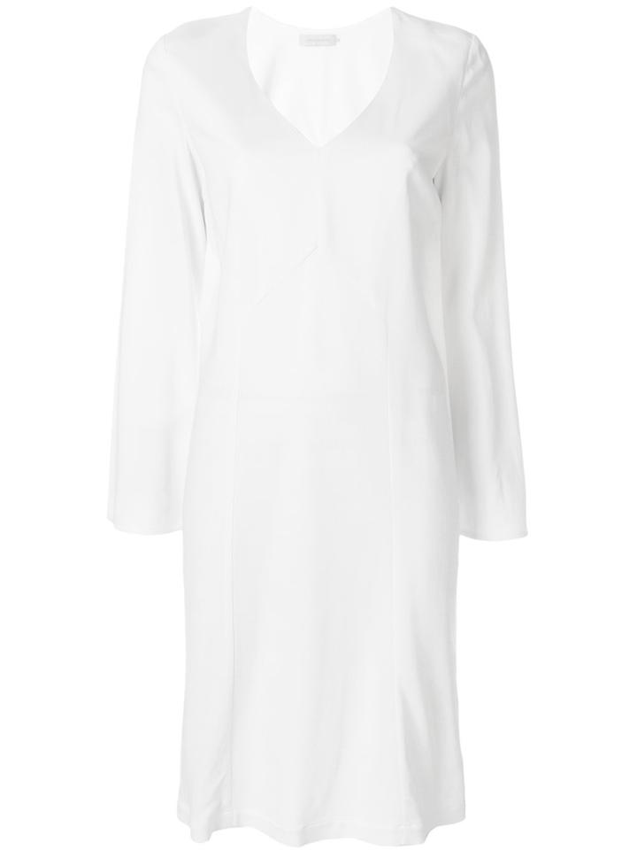 L'autre Chose V-neck Midi Dress - White