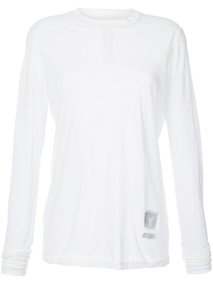 Rick Owens Drkshdw Crew Neck Top - White