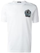 Dolce & Gabbana Rumba! Patch T-shirt, Men's, Size: 48, White, Cotton/viscose
