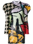 Nina Ricci Abstract Sequin Dress - Multicolour