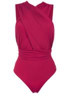 Brigitte Ruched Talita Swimsuit - Red
