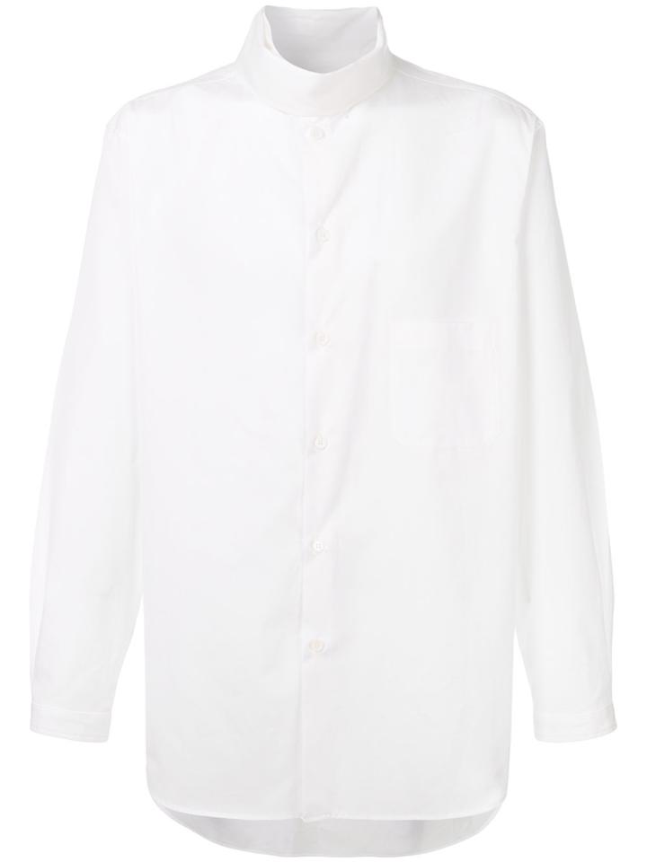 Yohji Yamamoto Wraparound Collar Shirt - White