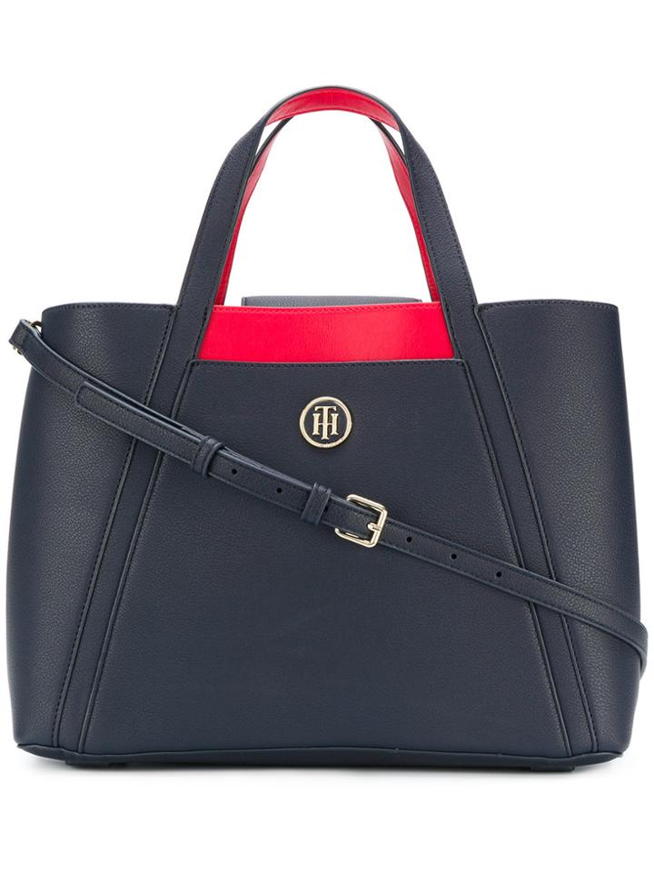 Tommy Hilfiger Blocked Tote Bag - Blue