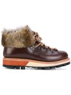 Woolrich Fur Trim Boots - Brown