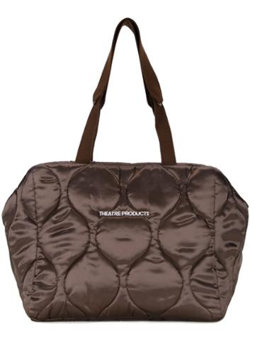 Theatre Products Quilted Shopper Tote, Women's, Brown