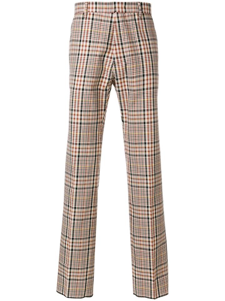 No21 Plaid Trousers - Nude & Neutrals