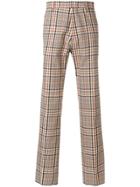 No21 Plaid Trousers - Nude & Neutrals