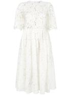 Ganni Eyelash Lace Dress - White