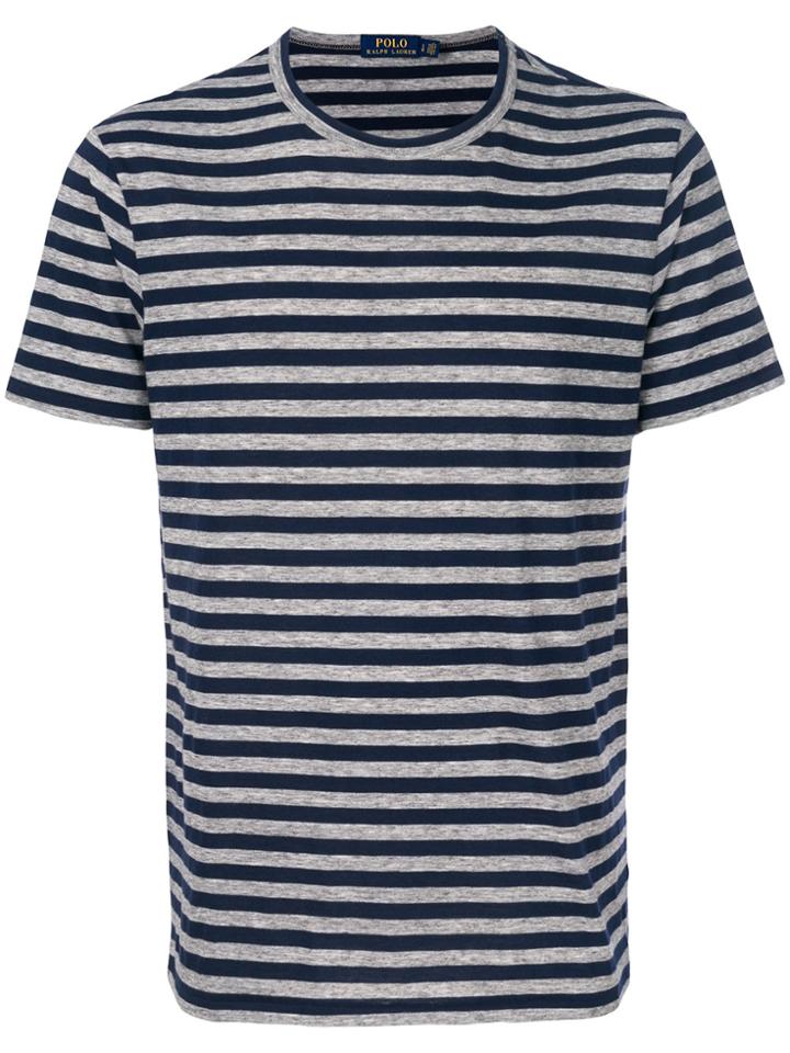Polo Ralph Lauren Crew Neck Stripe T-shirt - Blue
