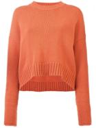 Proenza Schouler Wool Cashmere Crewneck Sweater - Pink & Purple