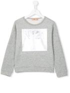 No21 Kids Logo Print Sweatshirt, Girl's, Size: 11 Yrs, Grey