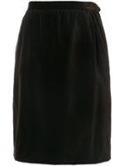 Yves Saint Laurent Vintage Straight Skirt - Brown