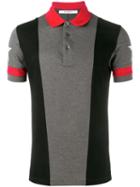 Givenchy Star Logo Paneled Polo Shirt, Men's, Size: Xs, Grey, Cotton