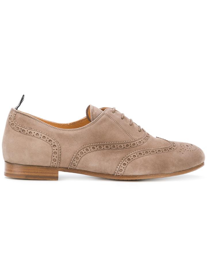 Church's Embroidered Lace-up Shoes - Brown