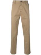 Moncler Straight Leg Chino Trousers, Men's, Size: Xs, Nude/neutrals, Cotton/spandex/elastane