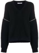 Givenchy Zip-detail Oversized Sweater - Black