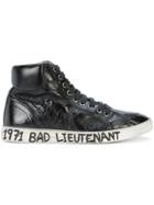 Saint Laurent Joe Mid Top Sneakers - Black
