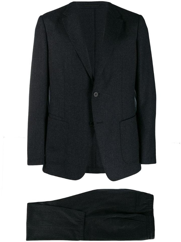 Z Zegna Fine Knit Suit - Black