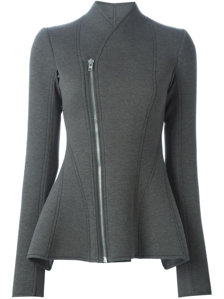 Rick Owens Lilies Fitted Zipped Peplum Jacket