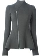 Rick Owens Lilies Fitted Zipped Peplum Jacket