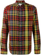 Ps By Paul Smith Plaid Shirt, Men's, Size: Medium, Red, Cotton/linen/flax