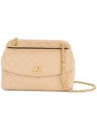 Chanel Vintage Quilted Double Chain Bi-color Shoulder Bag - Brown