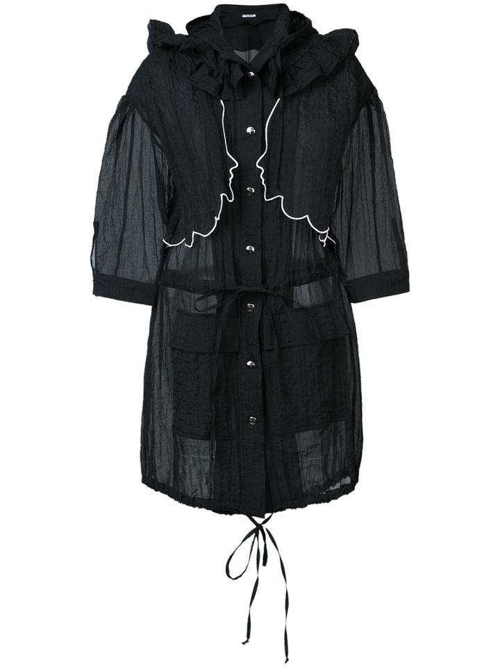 Vivetta - Over Long Parka - Women - Polyamide - 38, Black, Polyamide