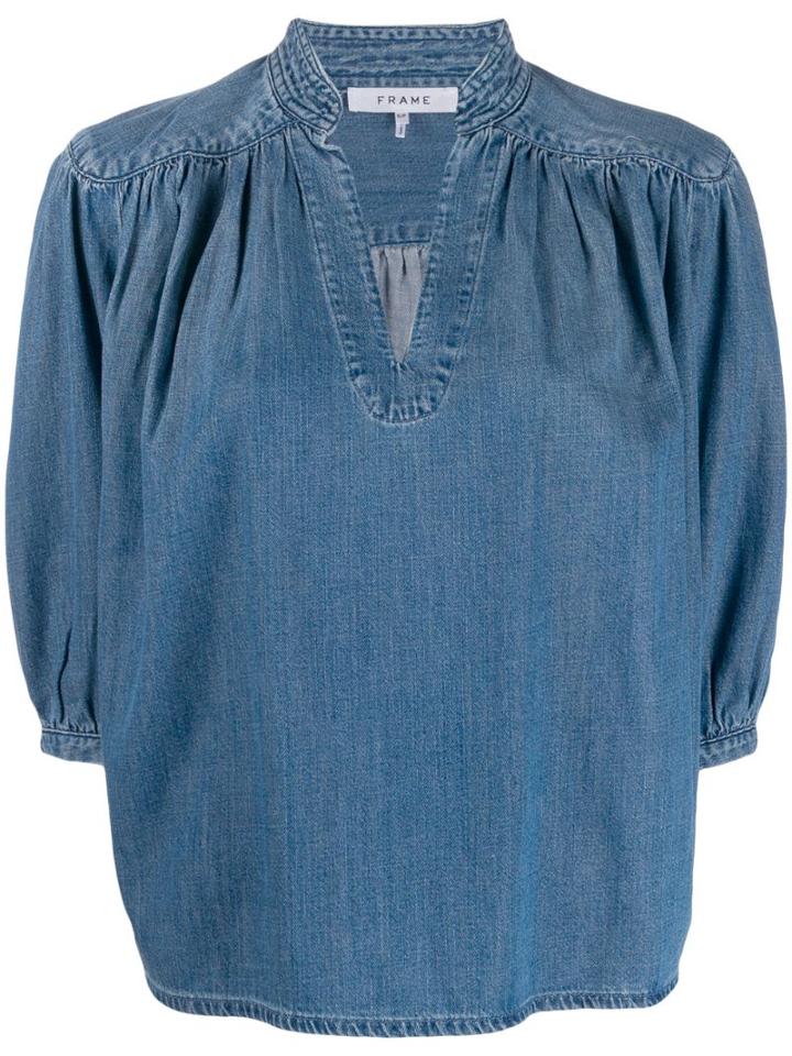 Frame Cali Denim Top - Blue