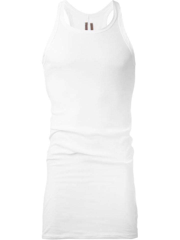 Rick Owens Drkshdw Fitted Tank Top, Men's, Size: M, Nude/neutrals, Cotton