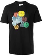 Maison Margiela Dog Tag Print T-shirt, Men's, Size: 46, Black, Cotton
