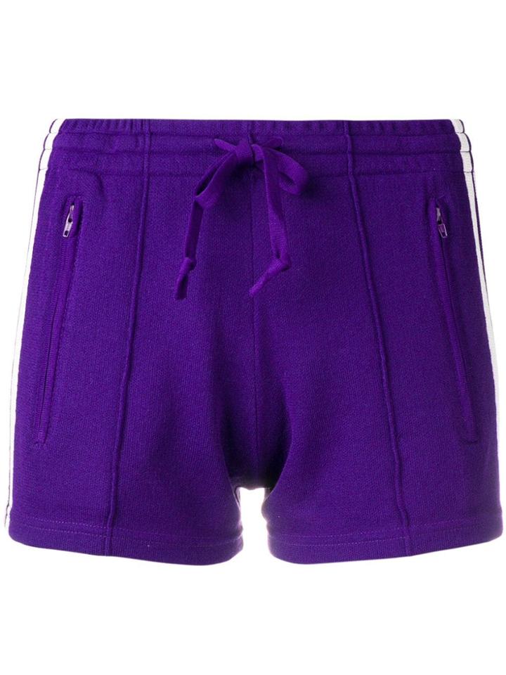 Isabel Marant Étoile Side Stripe Shorts - Purple