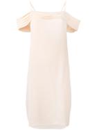 T By Alexander Wang Cold Shoulder Dress - Pink & Purple