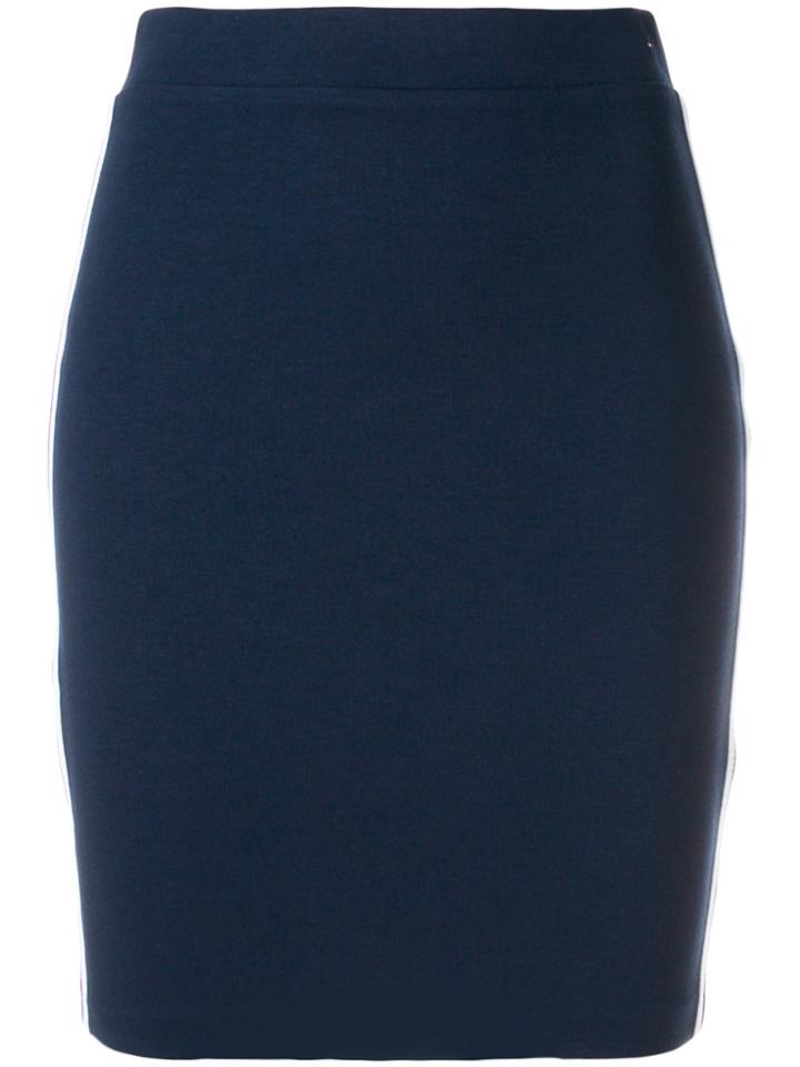 Tommy Hilfiger Side Stripe Jersey Skirt - Blue