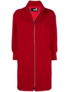 Love Moschino Classic Single-breasted Coat - Red