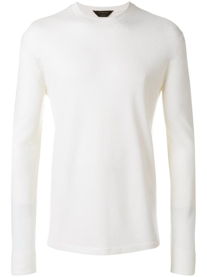 Ermenegildo Zegna Crew Neck Sweater - White