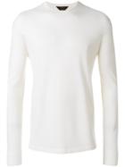 Ermenegildo Zegna Crew Neck Sweater - White