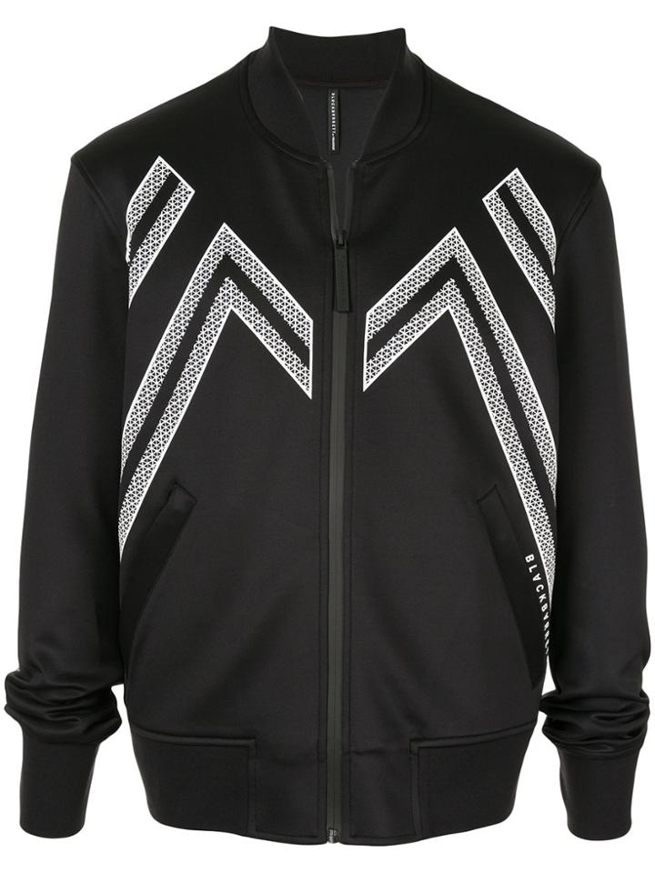 Blackbarrett Zig-zag Print Bomber Jacket