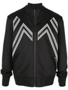 Blackbarrett Zig-zag Print Bomber Jacket
